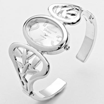 Silver-Tone Stainless Steel Cuff Bracelet, In stock!